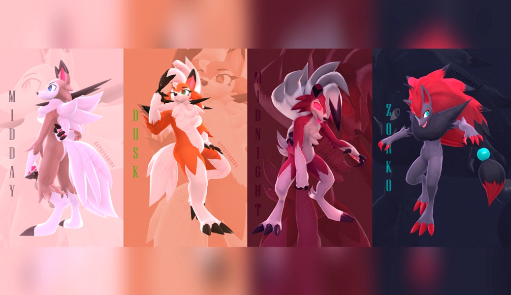 Lycanark & Zorko VRChat Avatar/3D model (+Gogo Loco) PC & Quest