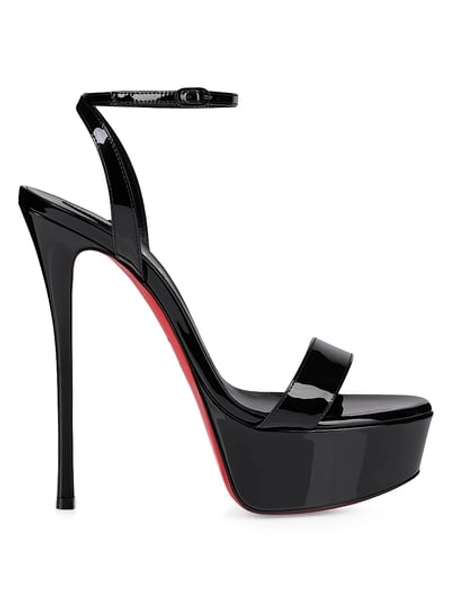 Christian Louboutin Women's Loubi Queen Alta 150MM Heels - Black - Size 9.5