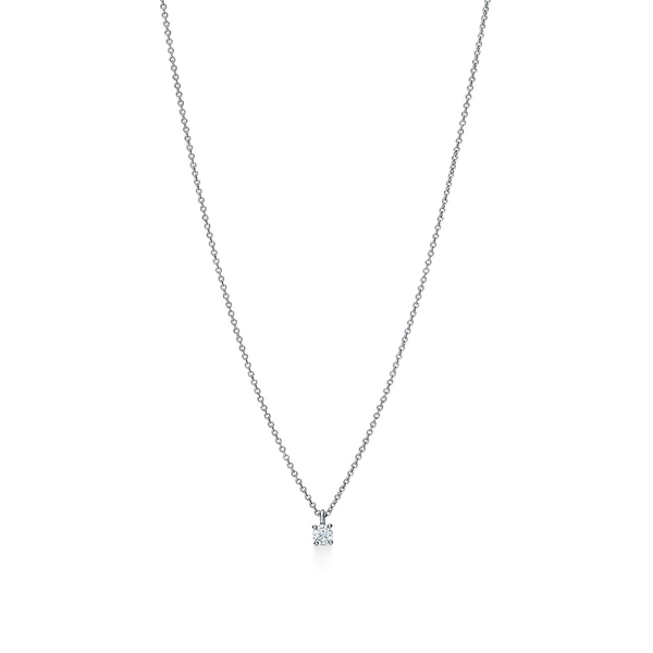 Tiffany Solitaire Diamond Pendant
