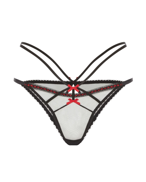 Hetty Brief in Black/Red | By Agent Provocateur