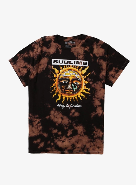 Sublime 40 Oz. To Freedom Sun Bleach-Dyed T-Shirt