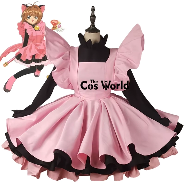 Cardcaptor Sakura Black Cat Maid Dress Cosplay