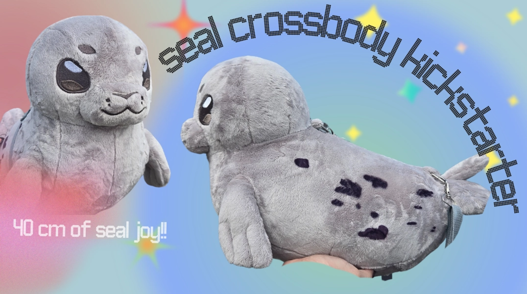40CM Harbor Seal Crossbody Bag
