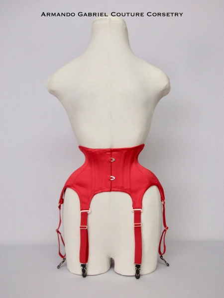 Red Satin, Duchesse,corselet-garter Belt,burlesque,vintage Style, Glamorous Lingerie,1950's Corselet.garter Belt - Etsy UK
