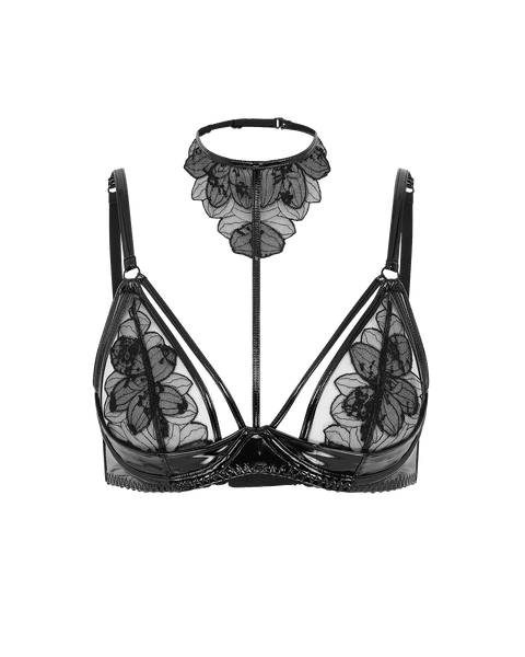 Litzia High Necked Underwired Bra