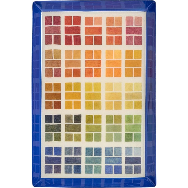 Ceramic Enamel Tray - Watercolor Swatches