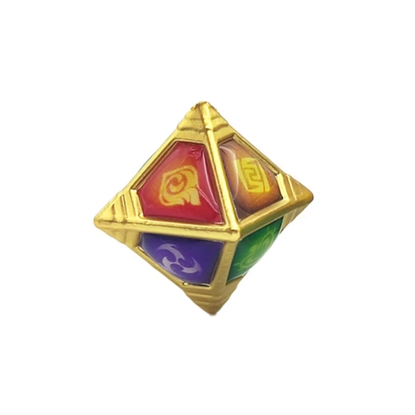 Genshin Impact Genius Invokation Dice Genshin TCG Metal Die