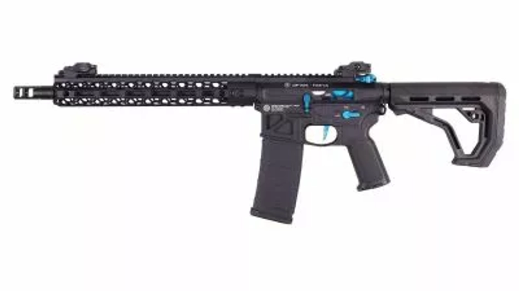 Delta Armory FREYA Hexagon Skeleton ETU 12,5" AEG Gen2 Noir & Bleu