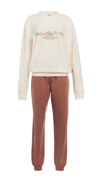 Animal Crossing™ Fall Loungewear Set - Brown - L - Nintendo Official Site