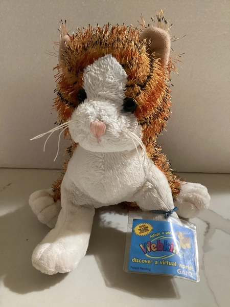 Ganz Webkinz Striped Alley Cat Full Size with Code