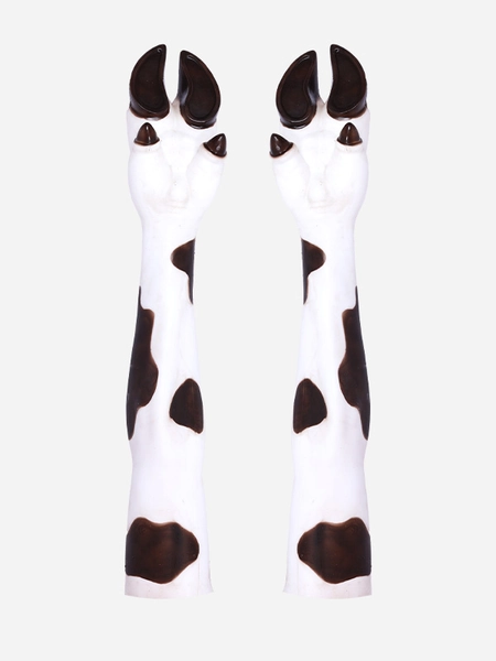 Silicone Spotted Cow/Bull Hoof Gloves