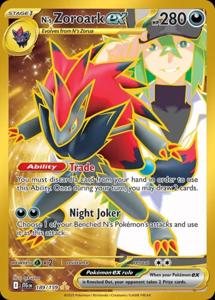 N's Zoroark Ex - Pokemon Journey Together #189