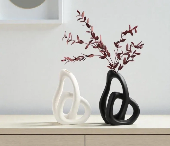 Modern Ceramic Vases, Abstract Design, Minimalist Decor, New Home Gift, Sculptural Pottery, Home Accent, Art Vase, Unique Pottery