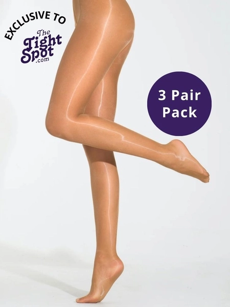 Cecilia de Rafael Eterno Super Lucido 10 Shiny Tights 3 Pair Pack