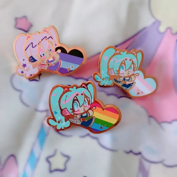 Vocaloid Pride Miku Emaille-Pins - AliExpress 36