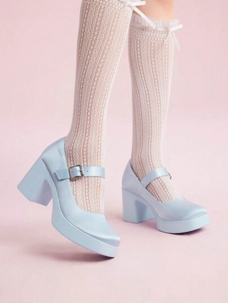 CUCCOO DOLLMOD Sapatos Respiráveis, Elegantes e Doces de Cor Sólida