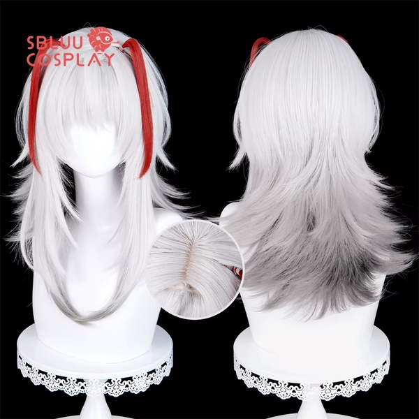 SBluuCosplay Arknights Wiš'adel Cosplay Perücke Halloween Party Zubehör - AliExpress