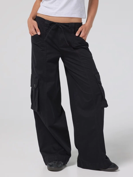 Gia Low Rise Cargo Pant Black - Jay Jays Online