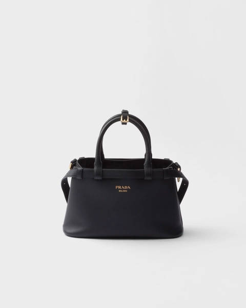 Prada Buckle small leather handbag with double belt