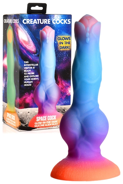 Space Cock 8.5 Luminous Alien Canine Monster Dildo