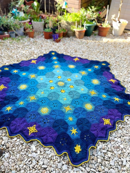 Crochet pattern PDF - Starlite Blanket