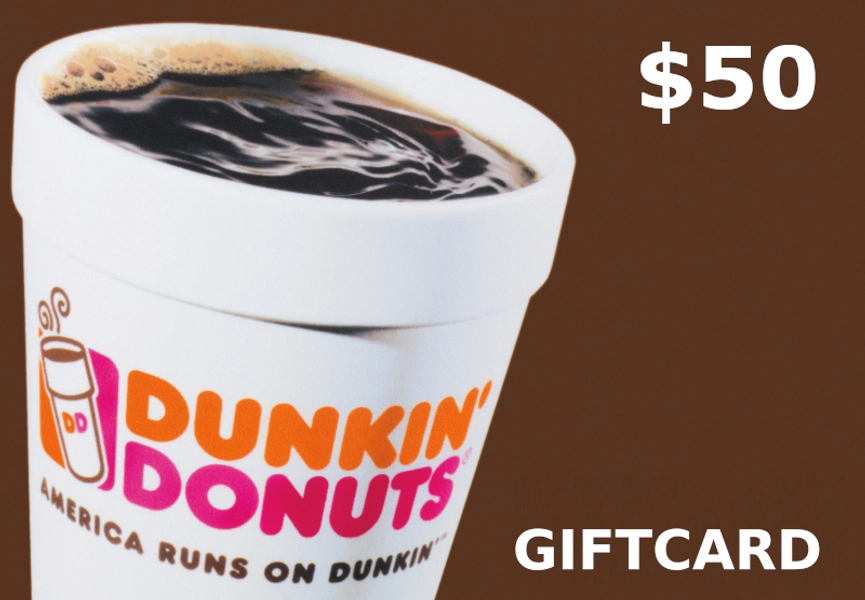 Dunkin Donuts $50 Gift Card US