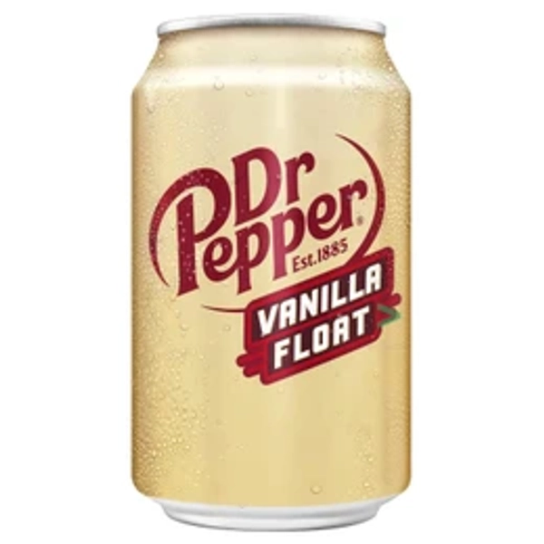 Dr Pepper Vanilla Float Soft Drink Cans - 330ml (24 Pack)