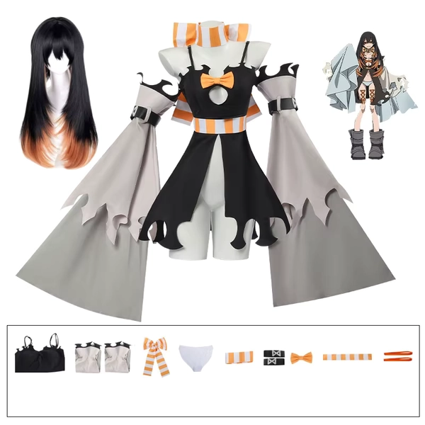 Anime Gachi Akuta Amo Costume Cosplay Abiti uniformi GachiAkuta Amo Parrucca cosplay - AliExpress 200000532