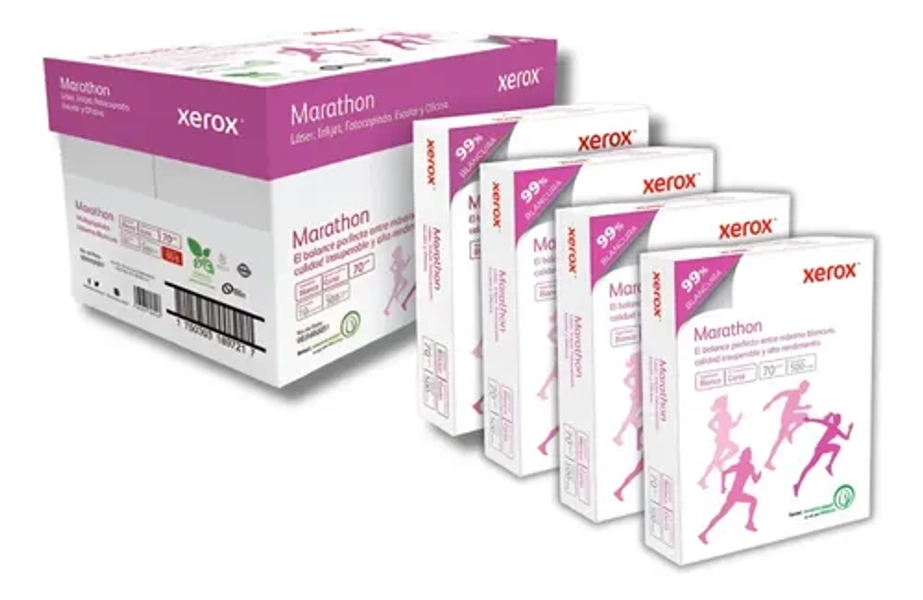 Papel Xerox Marathon Blanco Tamaño Carta Caja Con 2000 Hojas
