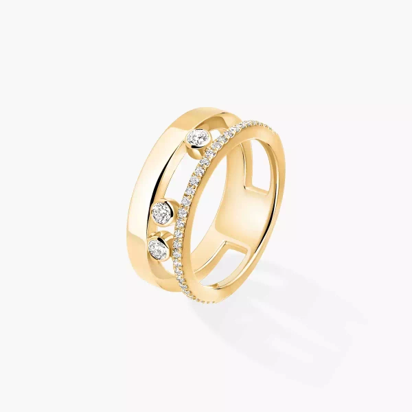Messika Bague Move Romane semi-pavée, petit modèle