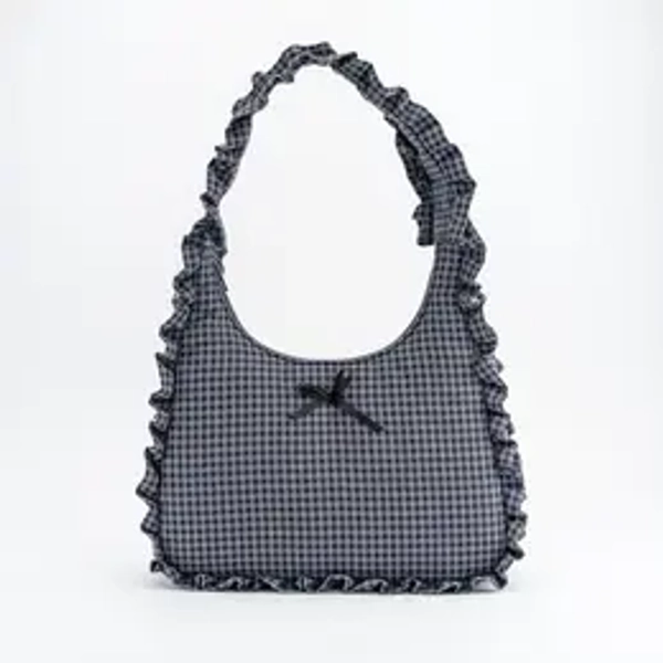 Ruffled Bow Shoulder Bags