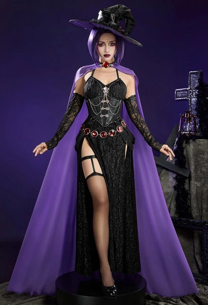 Raven Gothic Witch Cosplay