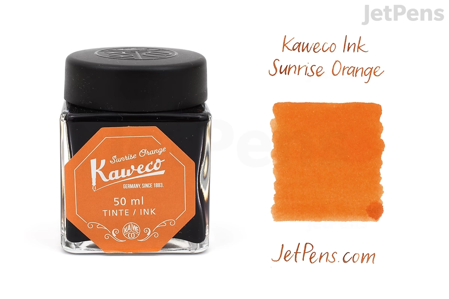 Kaweco Sunrise Orange Ink - 50 ml Bottle