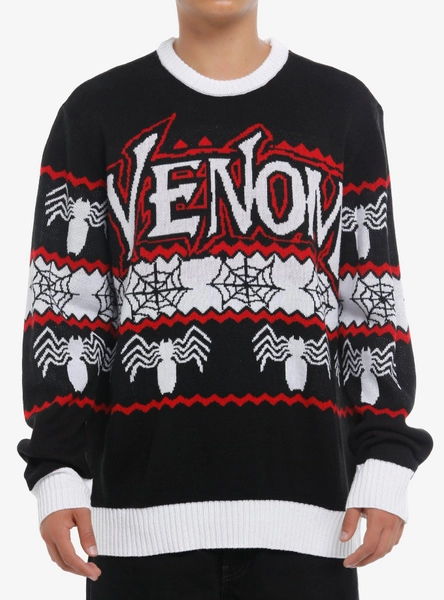 Marvel Venom Intarsia Sweater