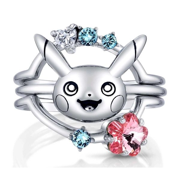 Pokémon Center × RockLove: Pikachu Sterling Silver Stacking Rings (Set of 3)