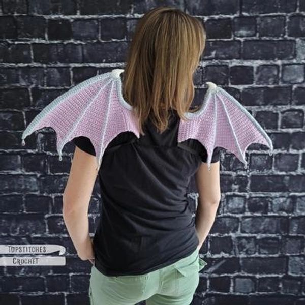 MINI Wearable Crochet Dragon Wings Pattern (Digital Download)