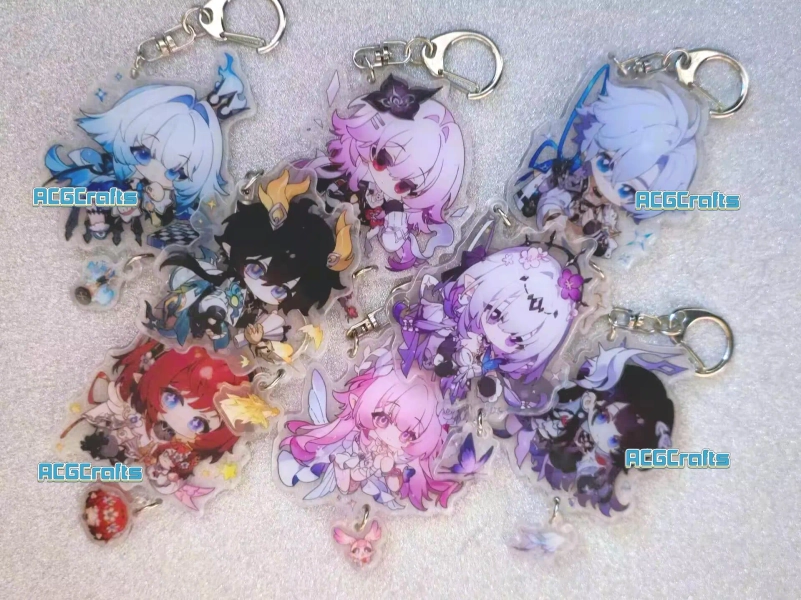 Buy 2 Get 1 Free Honkai Star Rail HSR Acrylic Charm --66 Characters Permansor Terrae Cerydra Anaxa Hysilens Phainon Evernight Keychain