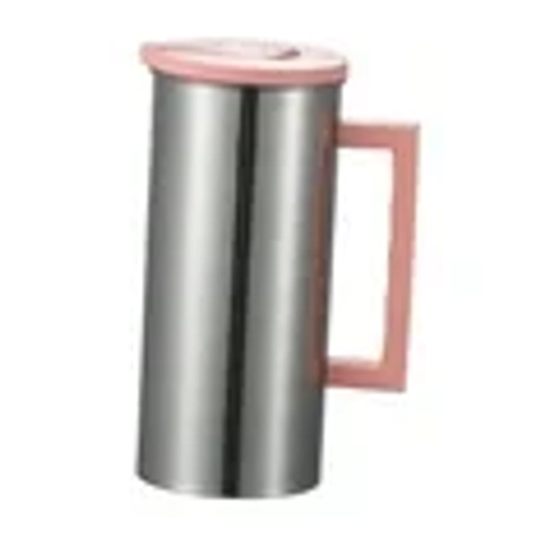 Elodie Stainless Steel Pitcher 1.8 L Home Metal Pitcher for Camping Gatherings Milk Pink