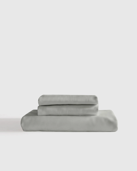 Bamboo Fitted Sheet Set in Charcoal