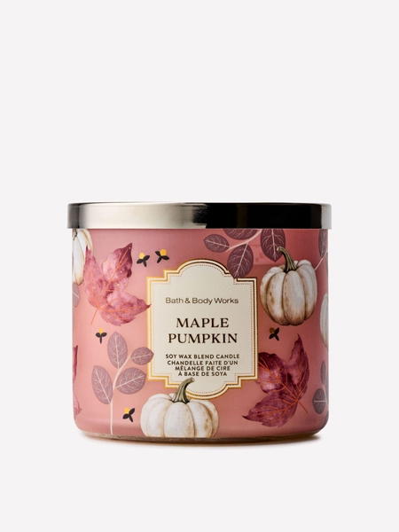 Maple Pumpkin 3-Wick Candle 411g - Size ONE