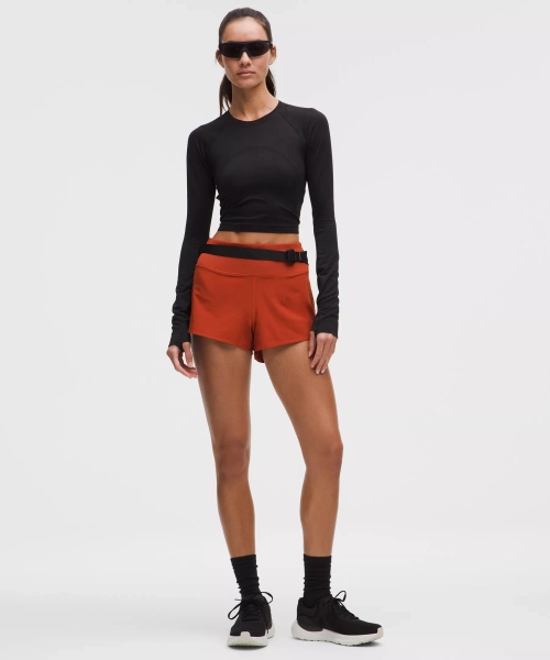 Speed Up High-Rise Short 2.5" *Updated - Autumn Rust - L