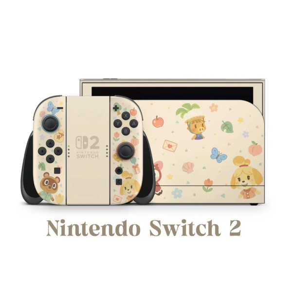 Nintendo Switch 2 Skin Wrap Animal Crossing Theme