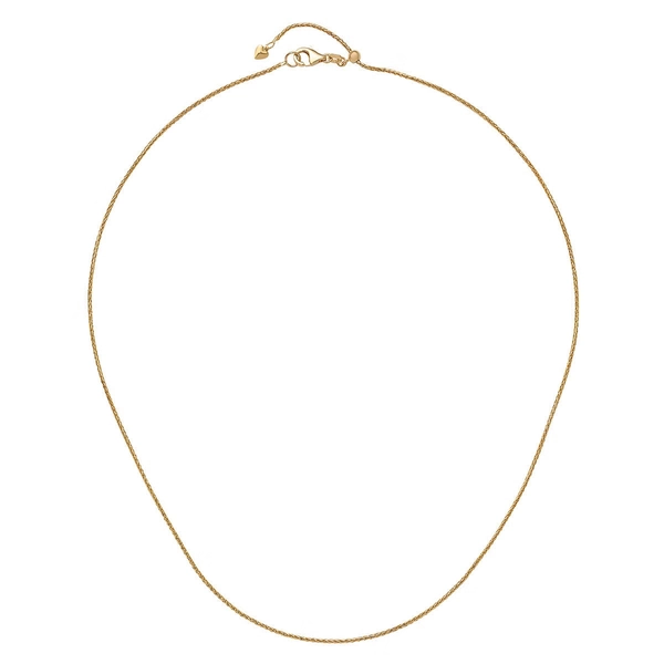 14kt Gold 22" Adjustable Spiga Chain 🩷