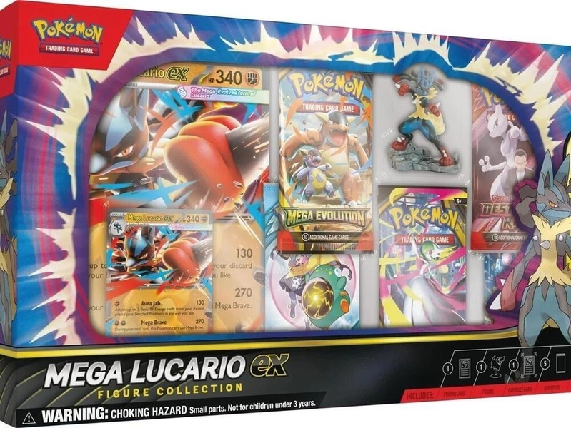 Pokemon: TCG Mega Lucario ex Premium Figure Collection Box & free shiping
