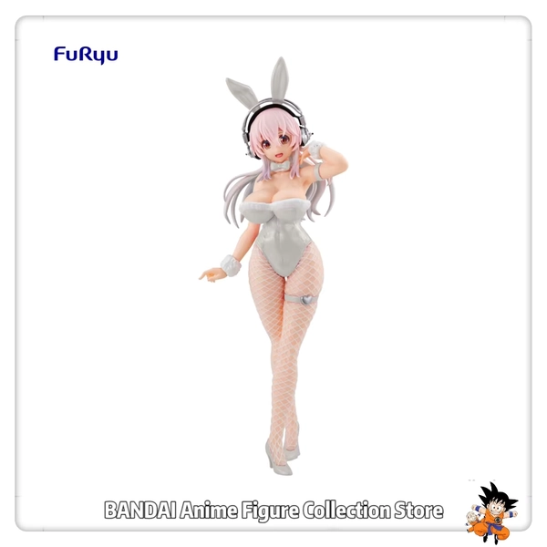 In Stock Original FuRyu BiCute Bunnies Figure -pearl White Ver. SUPER SONICO Anime Figure Universal Ornament Model Gift