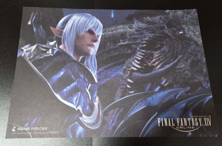 Final Fantasy XIV Cafe Estinien Placemat