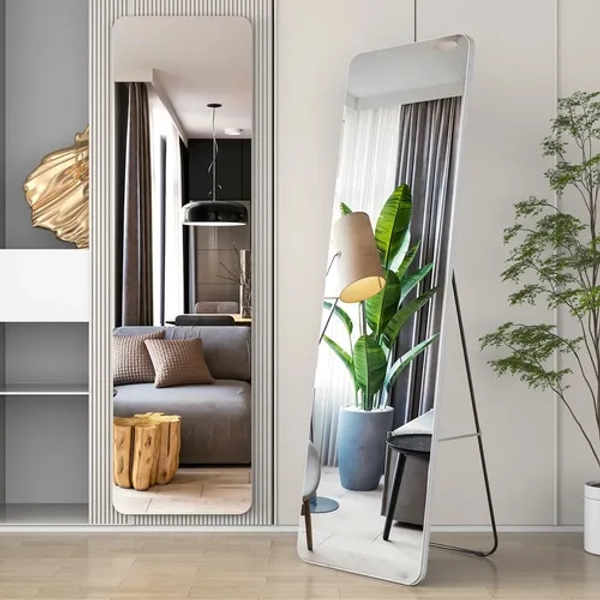 Espelho Corpo Inteiro 170x70 Chão E Parede Luxo Resistente Branco