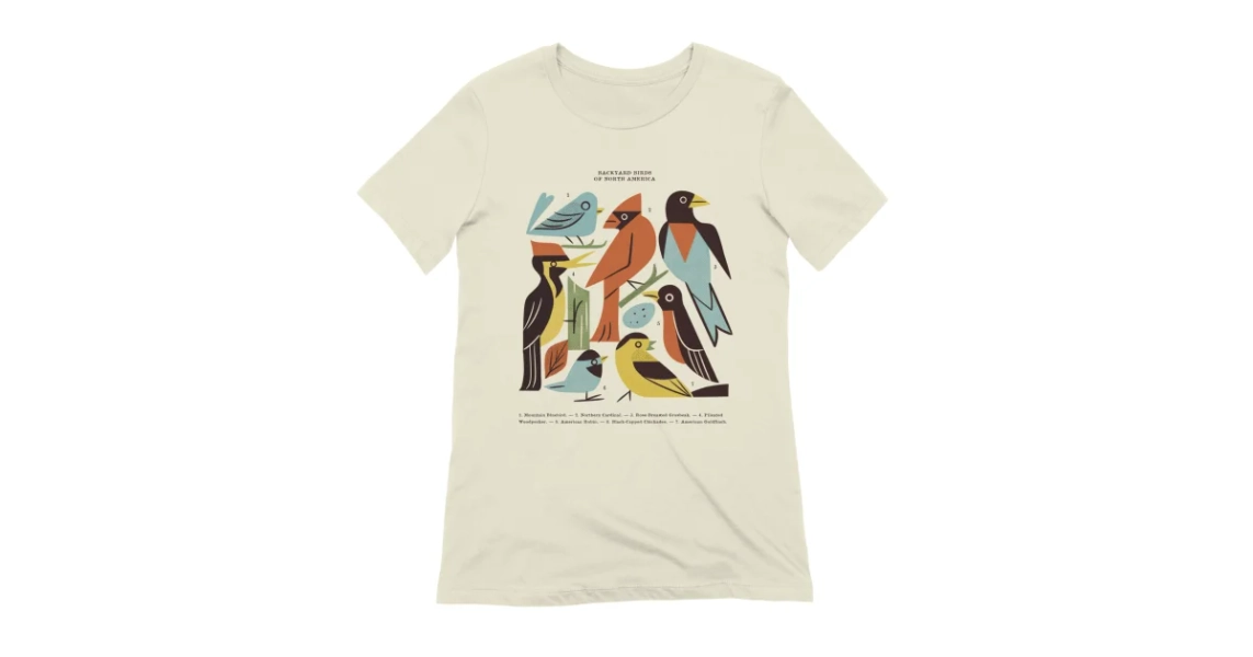 Backyard Birds Guide Women's T-Shirt | Renea's Artist Shop