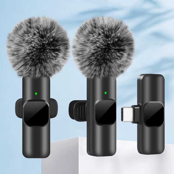Micr贸fono Lavalier inal谩mbrico K60 NUEVO para grabaci贸n de audio y video, mini micr贸fono para Android, juegos en vivo, micr贸fono para tel茅fono m贸vil.