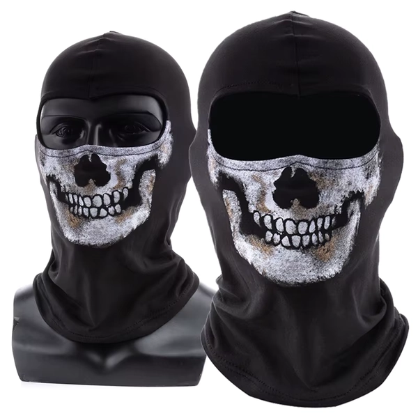 COD MW2 Ghost Face Skull Mask Balaclav Cosplay Simon Riley War Game Masks Protection Pattern Cycling Hood Halloween Party Props - AliExpress 200000532